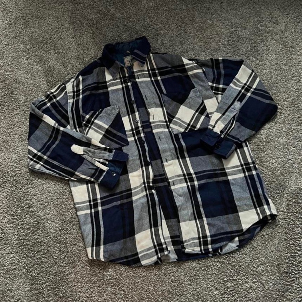 Blue Checkered Flannel